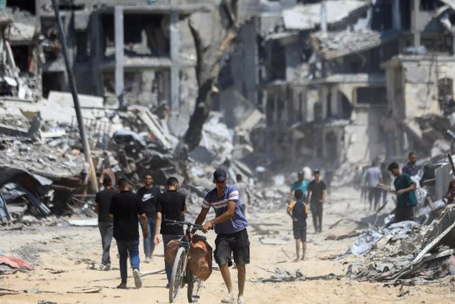 Otro barrio inhabitable deja Israel tras dos semanas de asedio y ataques en Gaza