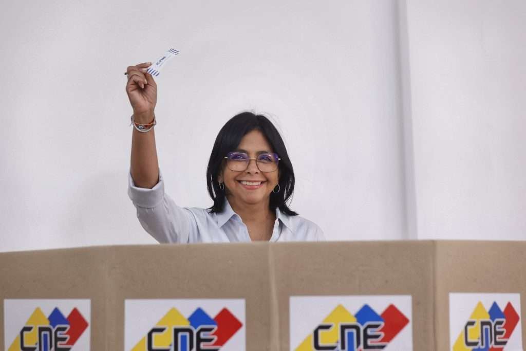 Delcy Rodríguez simulacro