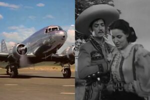 Así lucía el Aeropuerto Internacional de la Ciudad de México en los años cuarenta, donde se filmó una de las mejores películas de María Félix