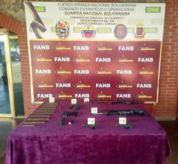 Banda El Pepón poseía tres fusiles y una mira telescópica