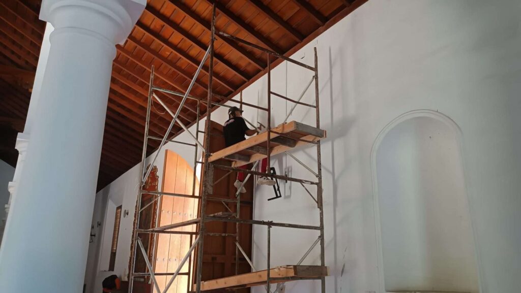 Rehabilitan el templo colonial de Santa Ana en Nueva Esparta