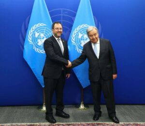 Canciller Yván Gil detalló a secretario de la ONU agresiones a Venezuela