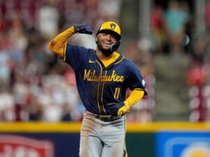 Chourio supera marca para novatos en la MLB