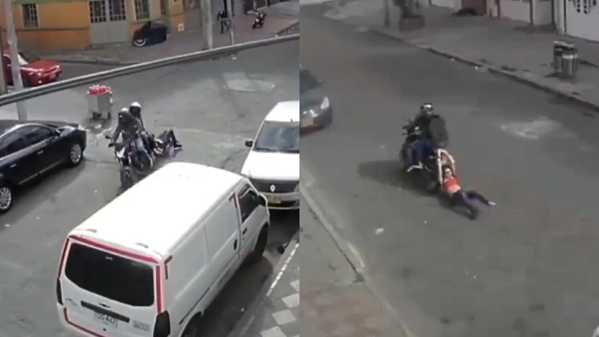 Una jovende 16 años quedó grave tras ser arrastrada por motorizados para robarla