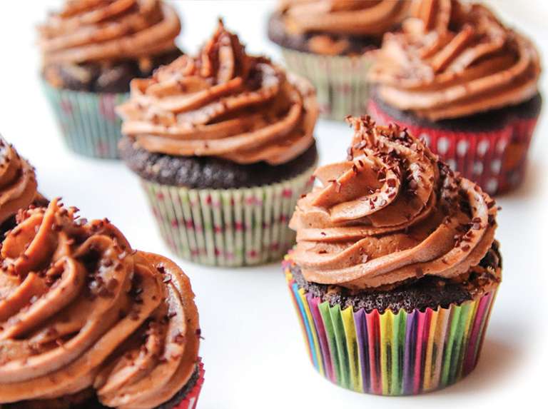 Cupcakes con glaseado de café