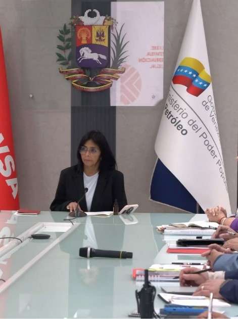 Delcy Rodríguez y directiva de Pdvsa revisan planes de producción