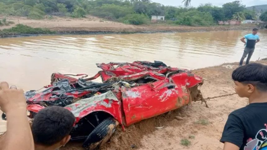 La conductora se salvó abrazándose a un árbol