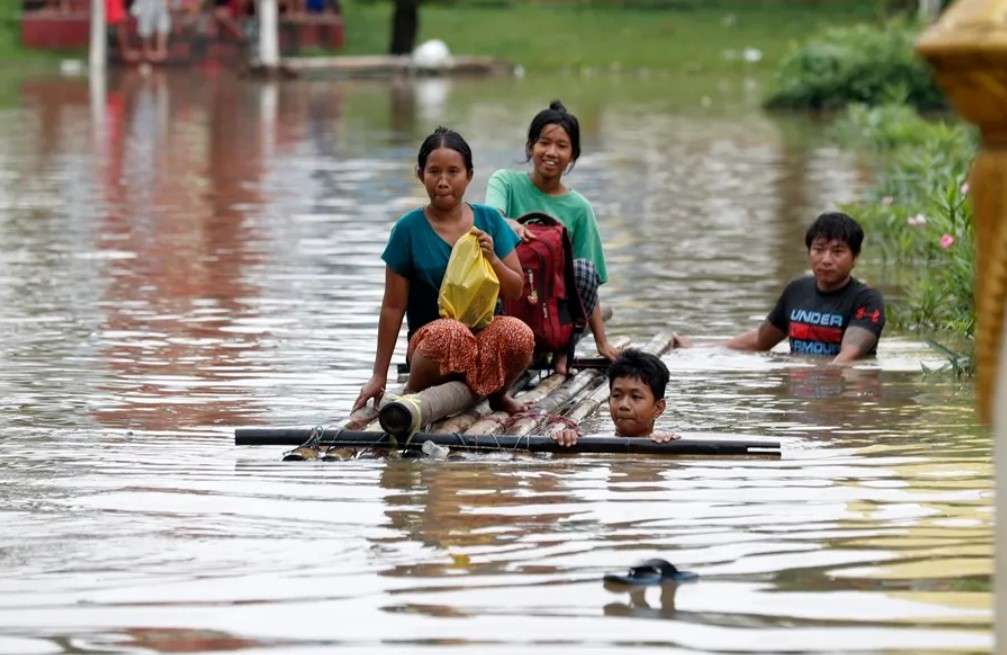 Inundaciones dejan más de 100 muertos en Myanmar
