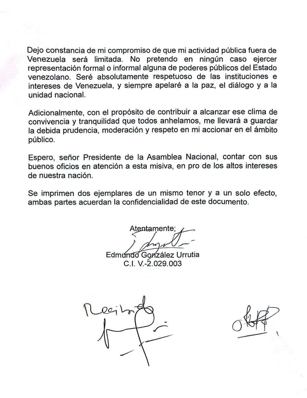Jorge Rodríguez: Edmundo González reconoció los Poderes del Estado