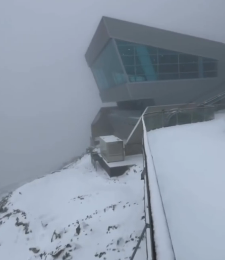 Ocurre extraordinaria nevada en Pico Espejo de Mérida