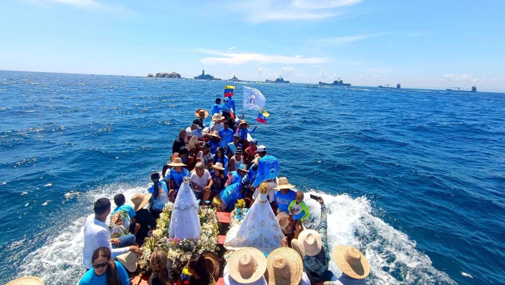 Pescadores de Nueva Esparta rinden homenaje a la Virgen del Valle