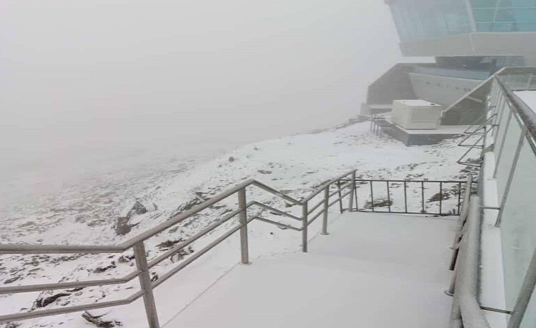 La impresionante nevada que cubrió el Pico Espejo de Mérida este 1 de septiembre