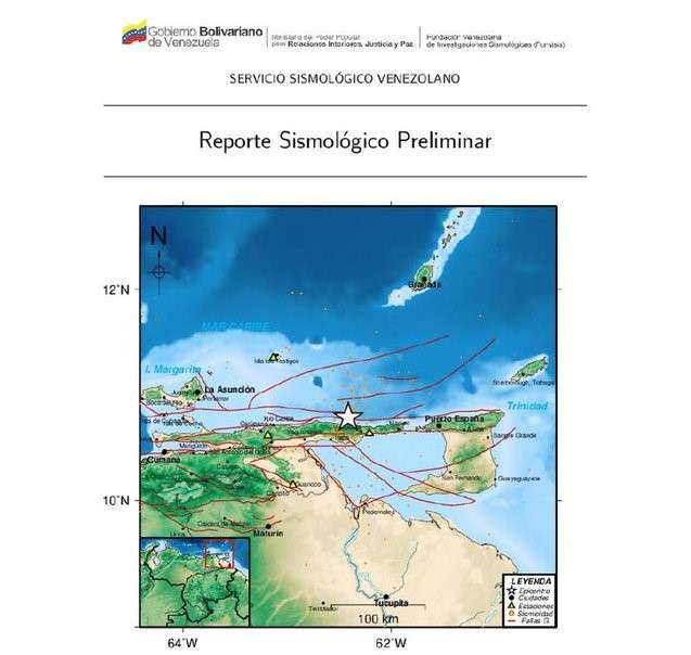 Sismo de magnitud 4,2 se registró en Sucre