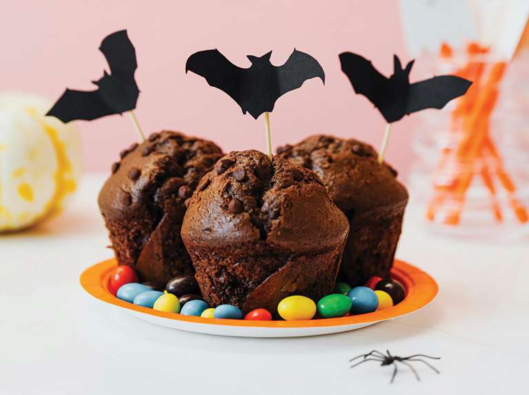 Cupcakes con gotas de chocolate