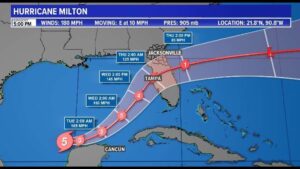 EEUU prevé perdidas mil millonarias tras el paso del huracán Milton