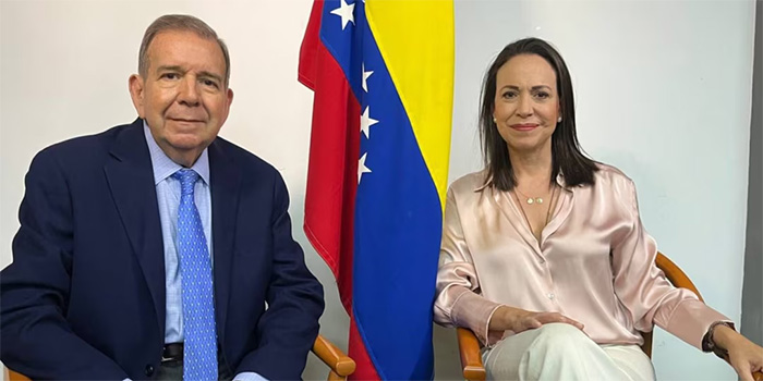 Otorgan premio Sájarov a Edmundo González y María Corina Machado
