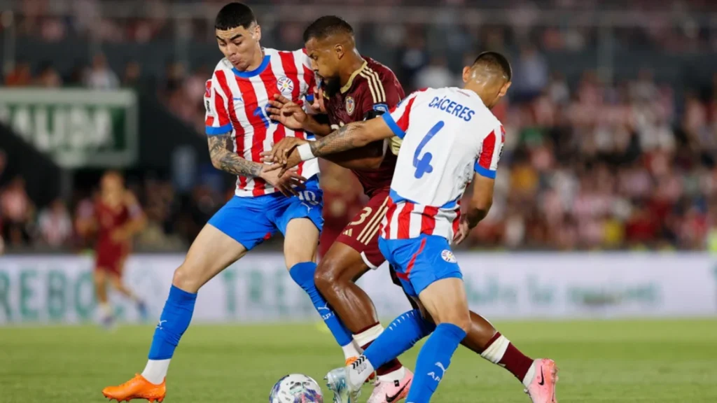 La Vinotinto cae en su visita a Paraguay y sale de puesto de repechaje