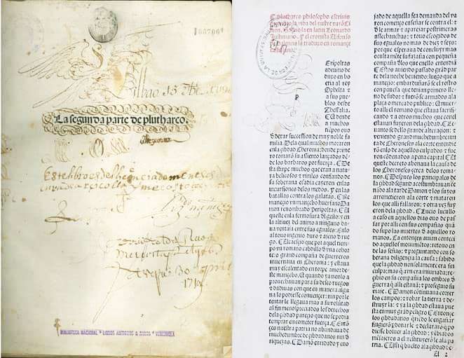 La segunda parte de Plutharco (1492)