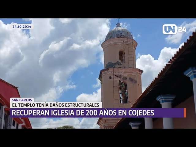 Recuperan Iglesia de 200 años de antigüedad en Cojedes