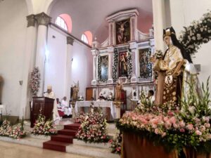 Tereseños veneraron a su patrona y celebraron su fundación parroquial 