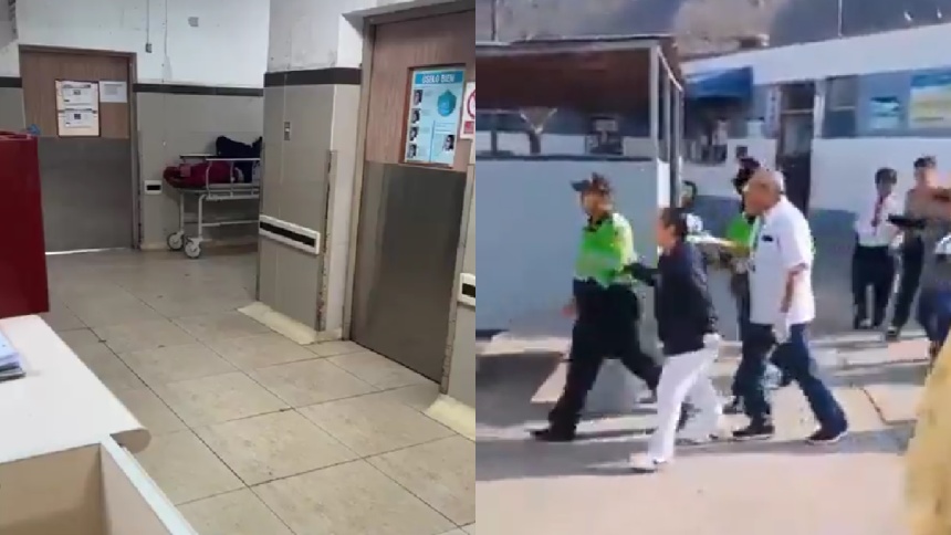 Venezolanos causaron pánico en un hospital de Perú al ingresar con dos granadas
