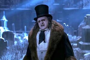 El otro gran papel del Pingüino en la pantalla está en Max México. Una película única de Tim Burton que zanjó su relación con los superhéroes