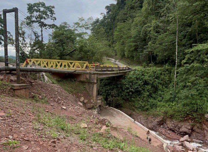 Avanza la construcción del puente sobre el río Zúñiga en Táchira