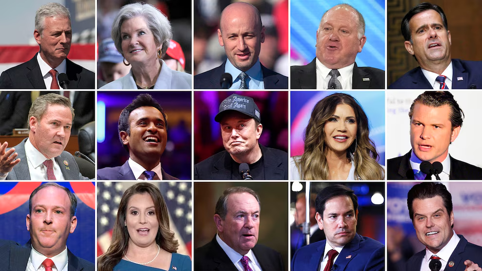 Uno por uno, estos son los elegidos por Donald Trump para formar parte de su gobierno