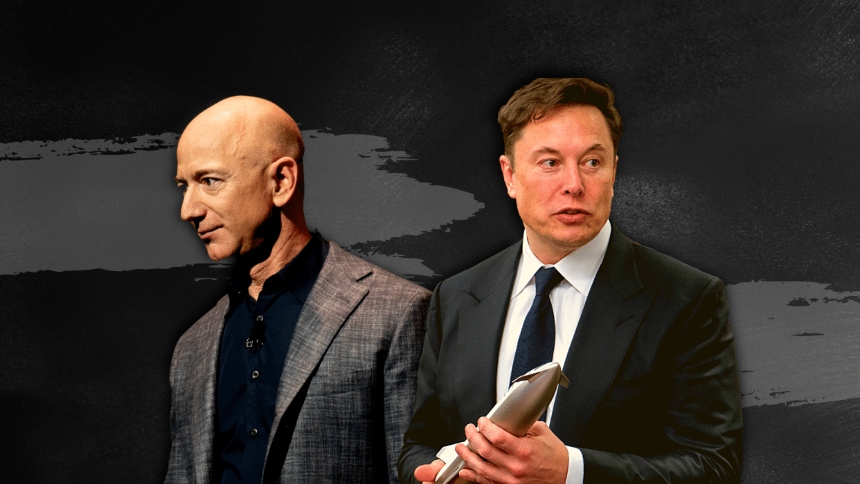 El ‘toma y dame’ entre Elon Musk y Jeff Bezos que causó revuelo en las redes