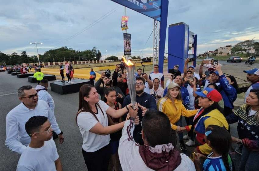 Fuego Patrio de los juegos Oriente 2024 llegó a Monagas