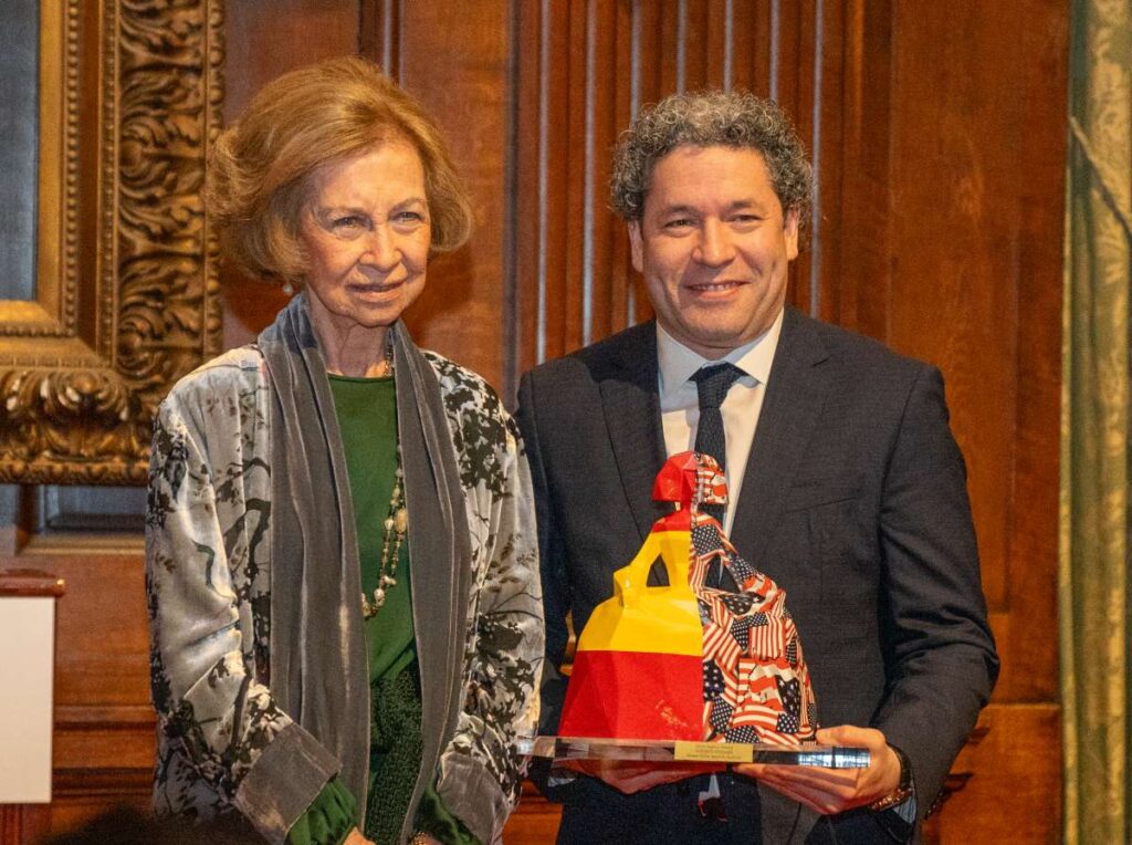 Gustavo Dudamel fue premiado por la reina Sofía de España