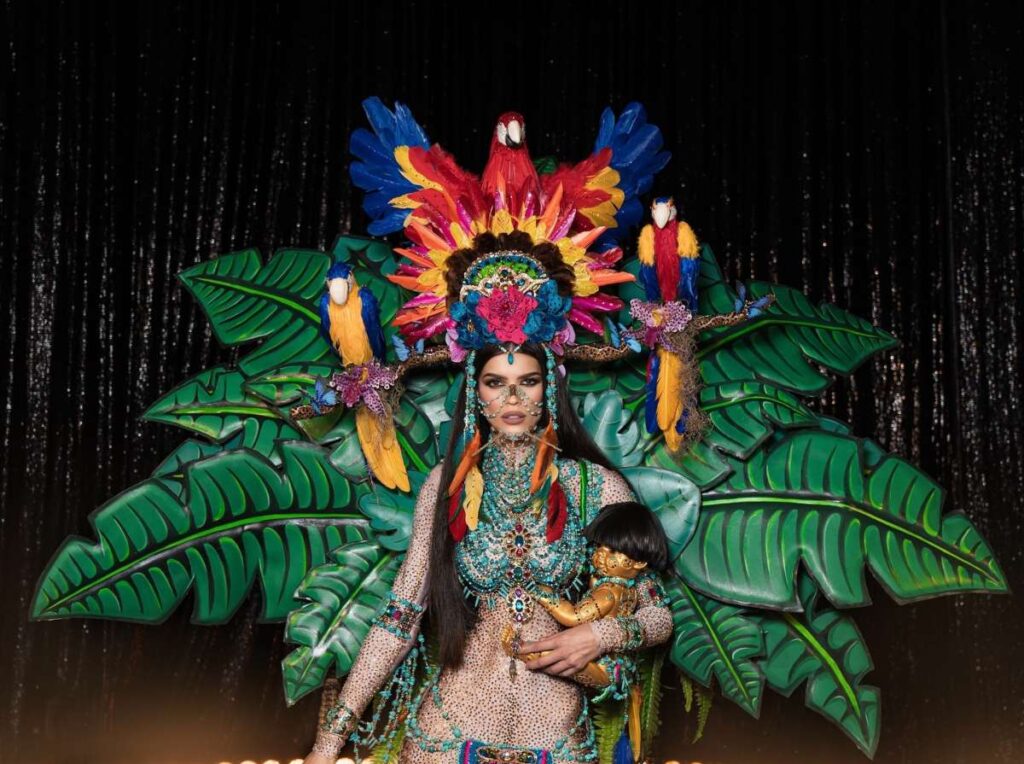 Ileana Márquez presentó su traje típico