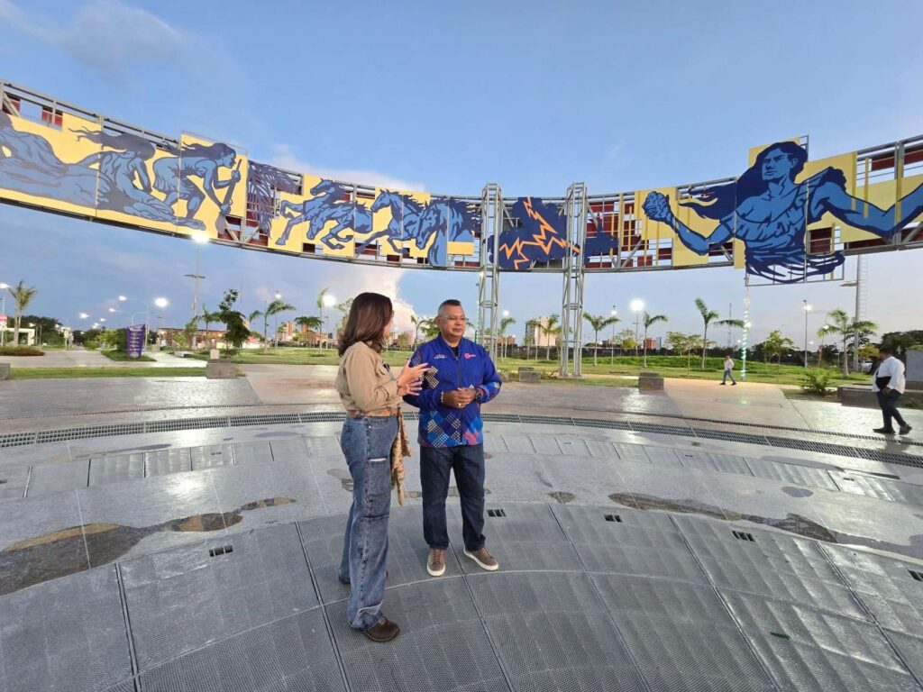 Inspeccionan avances de obras del Parque Ana María Campos en el Zulia