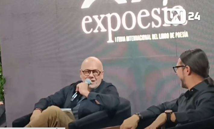 Jorge Rodríguez presentó su poemario “Río Quemado”