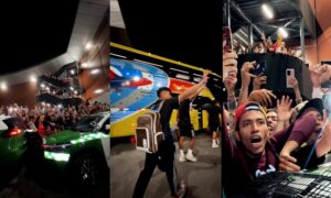 ¡Locura total! Así recibieron a La Vinotinto en Santiago de Chile para el juego de este martes