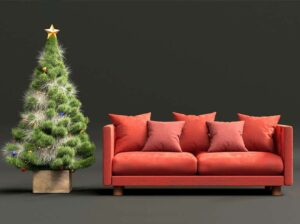 La ubicación ideal  para  el árbol de Navidad