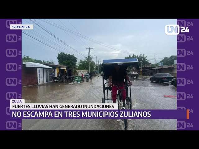 Lluvias desbordan cañadas y ríos en comunidades de tres municipios del Zulia