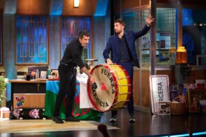 Luis Figo habla sobre su fortuna en 'La revuelta', que quedó por detrás de las audiencias de 'El hormiguero' con Karlos Arguiñano