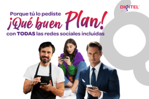 Digitel incluye todas las redes sociales en sus Planes Inteligente Plus