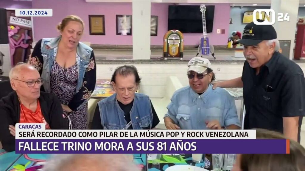 Homenaje al ícono del rock pop venezolano Trino Mora, fallecido este 10 de diciembre de 2024