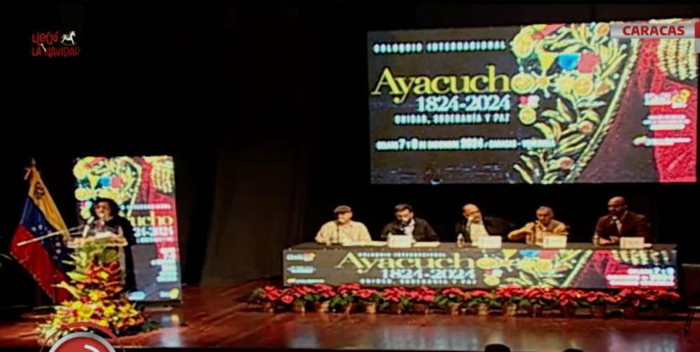 Instalan coloquio internacional “Ayacucho 1924-2024: Unidad, soberanía y paz” en el Celarg