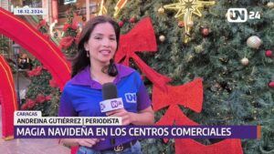La Navidad ilumina los centros comerciales caraqueños