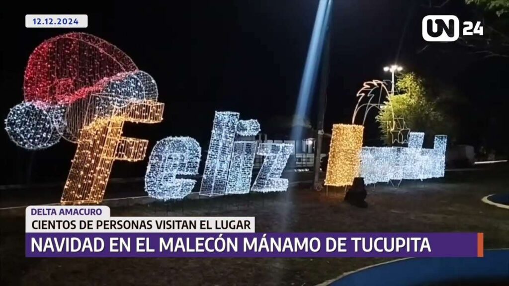Llegó la Navidad al Paseo Mánamo de Tucupita