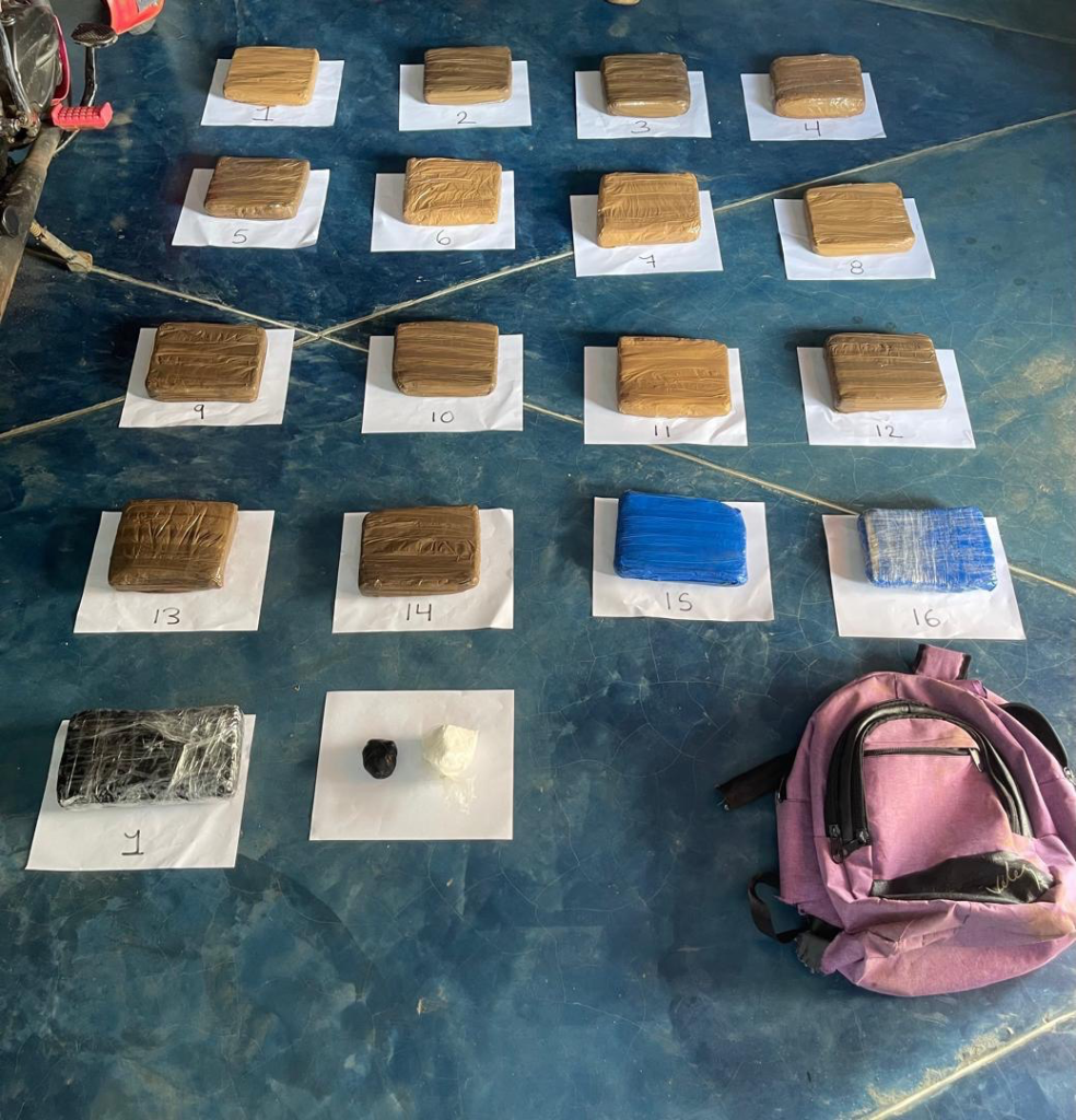 PNB atrapó a dos mujeres con 16 panelas de marihuana