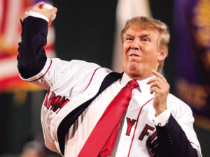 Pero, por muy rico, Donald Trump no pudo ser el cátcher de los Phillies