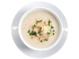 Crema de coliflor con jengibre