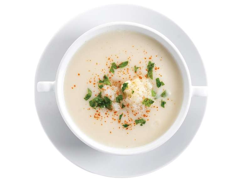 Crema de coliflor con jengibre