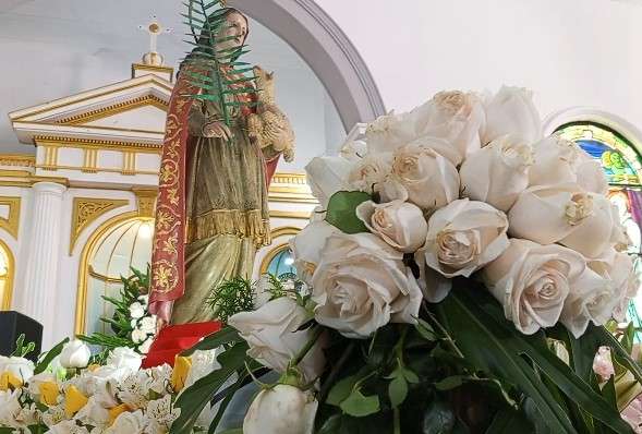 Cumaneses celebran 453 años de patronato de la virgen mártir Santa Inés 