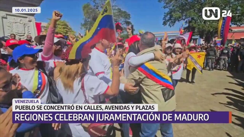Las regiones de Venezuela apoyaron la juramentación de Maduro