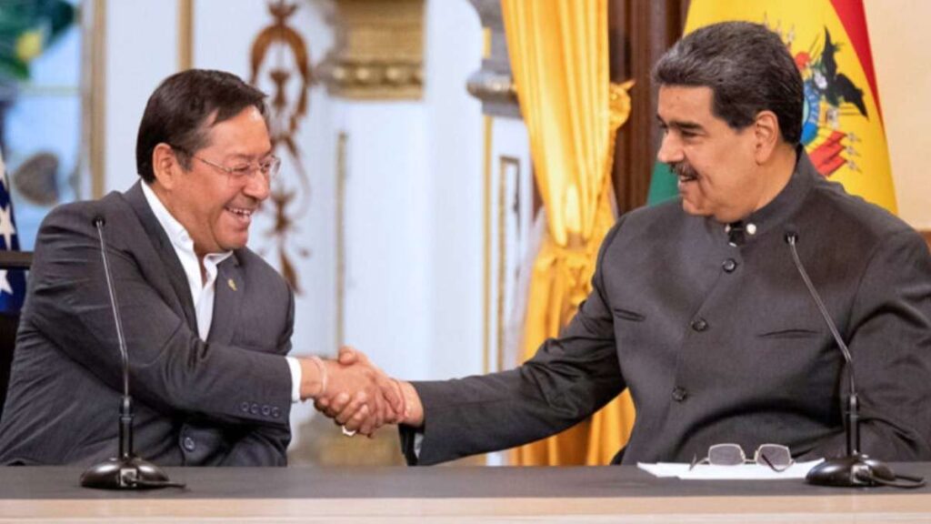 Luis Arce felicita investidura de Nicolás Maduro